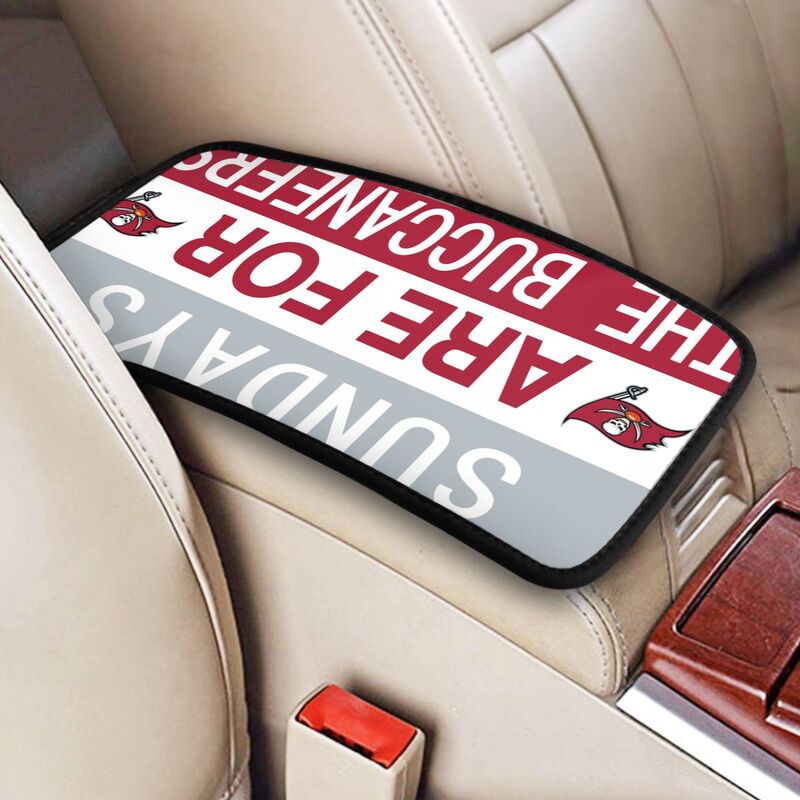 Tampa Bay Buccaneers Personalized printed car armrest cover Car handrail box cushion