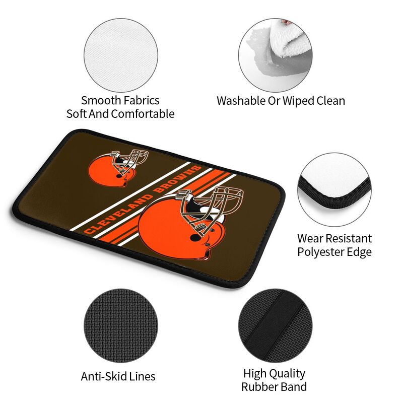 Cleveland Browns Print armrest protective cover car armrest box cushion