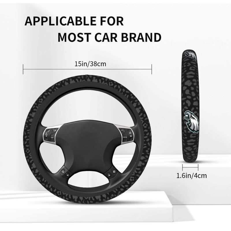 Philadelphia Eagles Printed elastic steering wheel cover car steering wheel protective cover
