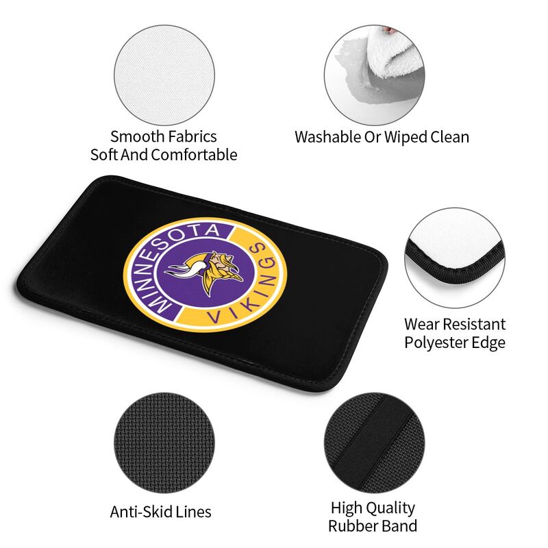 Minnesota Vikings print car armrest protective cover Car center console armrest pad