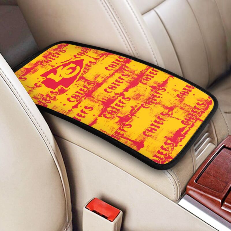 Kansas City Chiefs print Car armrest box protective cover car center console armrest pad