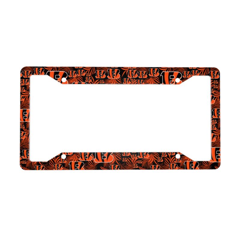 Cincinnati Bengals Print Car license plate frame four hole license plate holder (one pair)