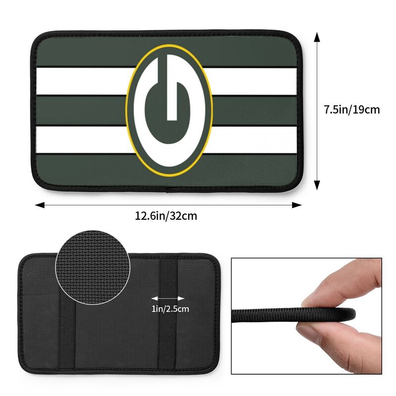 Green Bay Packers1 Printed car armrest box pad anti-abrasion pad