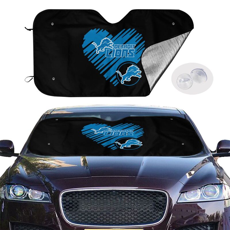 Detroit Lions Printing is suitable car front windshield sunshades Car windshield sunshades