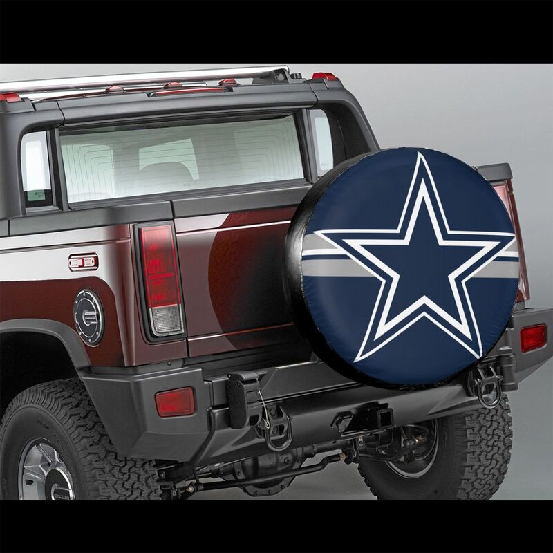 Dallas Cowboys 2 car dustproof sunscreen tyre protective cover Tyre protective cover