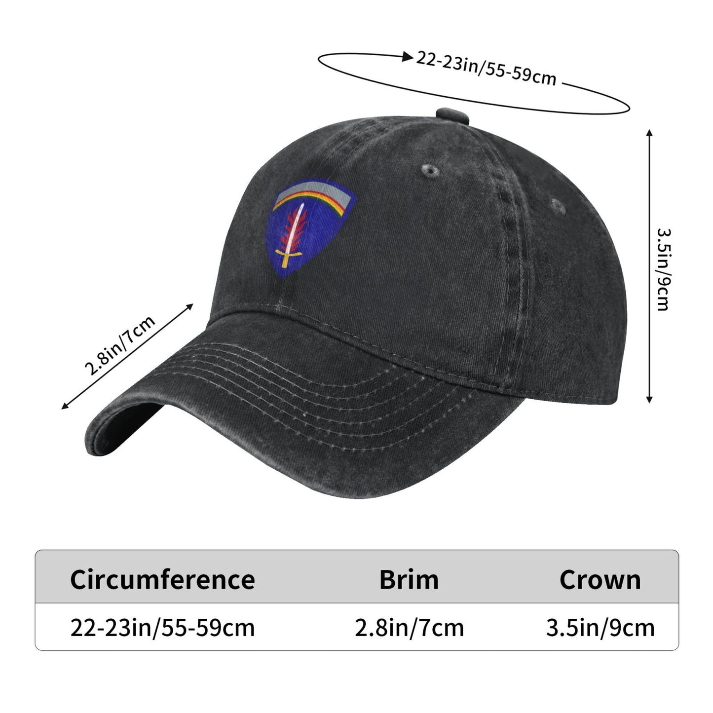 USAREUR Insignia Printing unisex baseball cap adjustable cap veteran gift