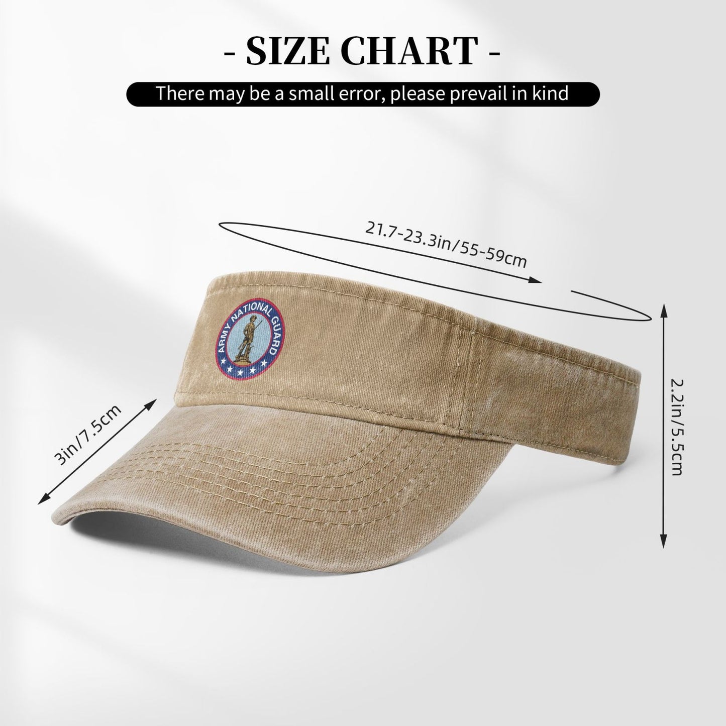 Seal Of The United States Army National Guard Printing adjustable Empty Top Baseball Sun Cap unisex outdoor sport hat veterans gift