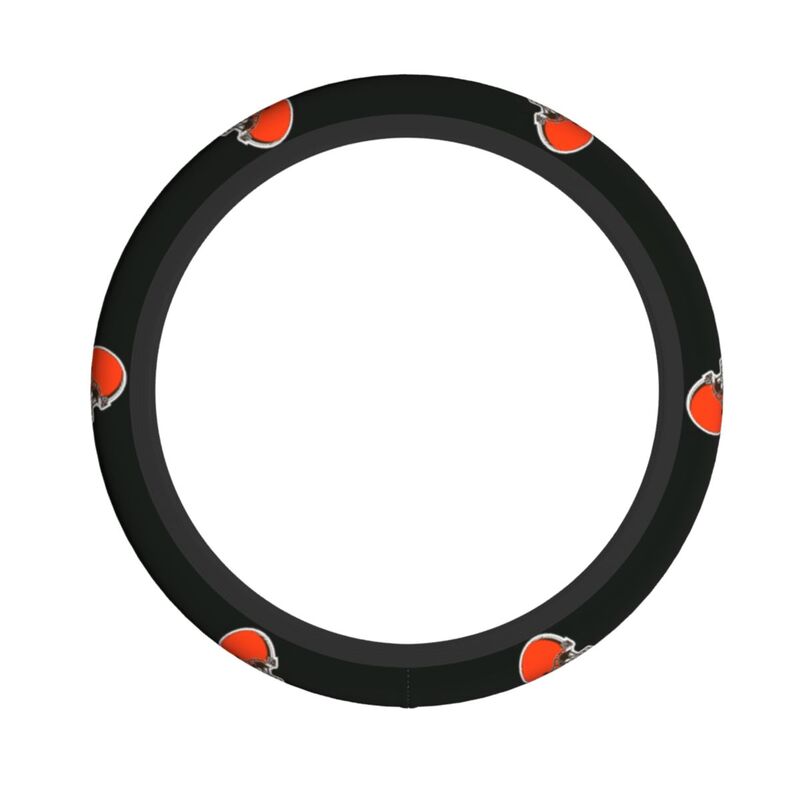 Cleveland Browns Printed breathable elastic steering wheel cover anti slip cover