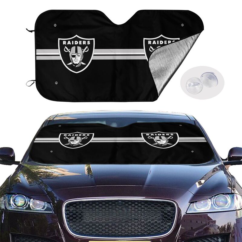 Las Vegas Raiders 2 Printed suitable for front Car windshield sunshades Car windshield sunshades