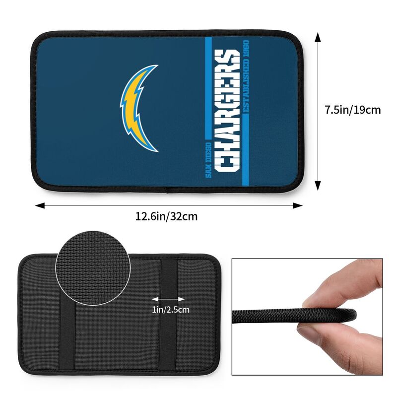 San Diego Chargers Printed car armrest box pad Protective pad