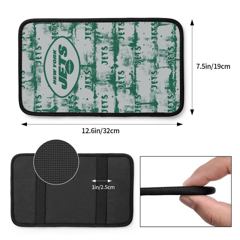 New York Jets print Car armrest box protective cover car center console armrest pad