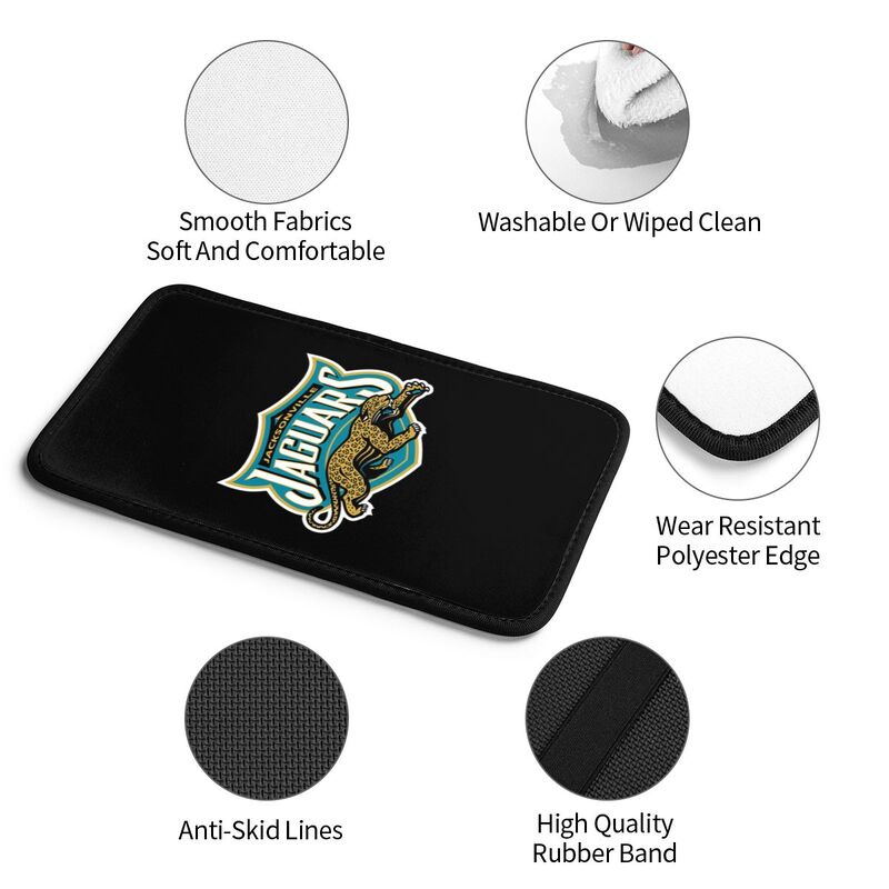 Jacksonville Jaguars3 Printed car center armrest box pad anti slip pad