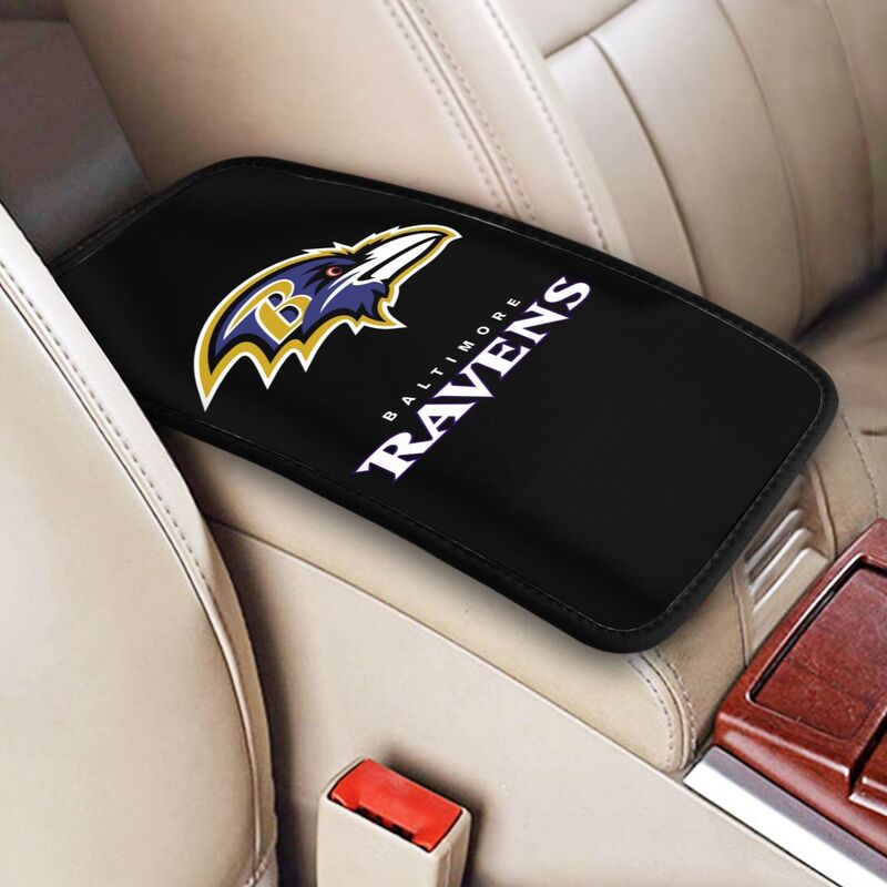 Baltimore Ravens Printed car center armrest box pad anti slip pad