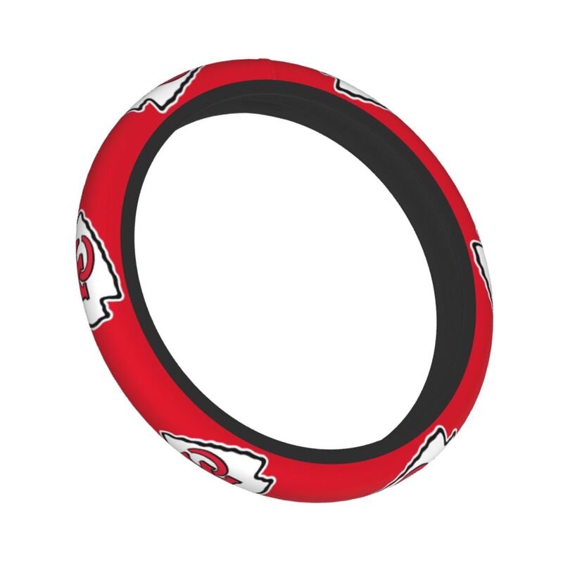 Kansas City Chiefs 2 Printed breathable elastic steering wheel cover