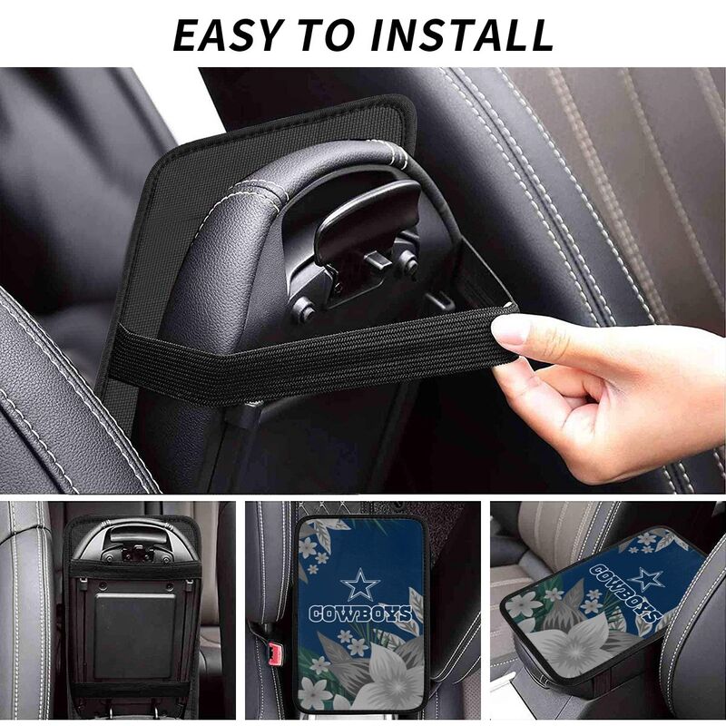 Dallas Cowboys Car armrest box protective cover car center console armrest pad