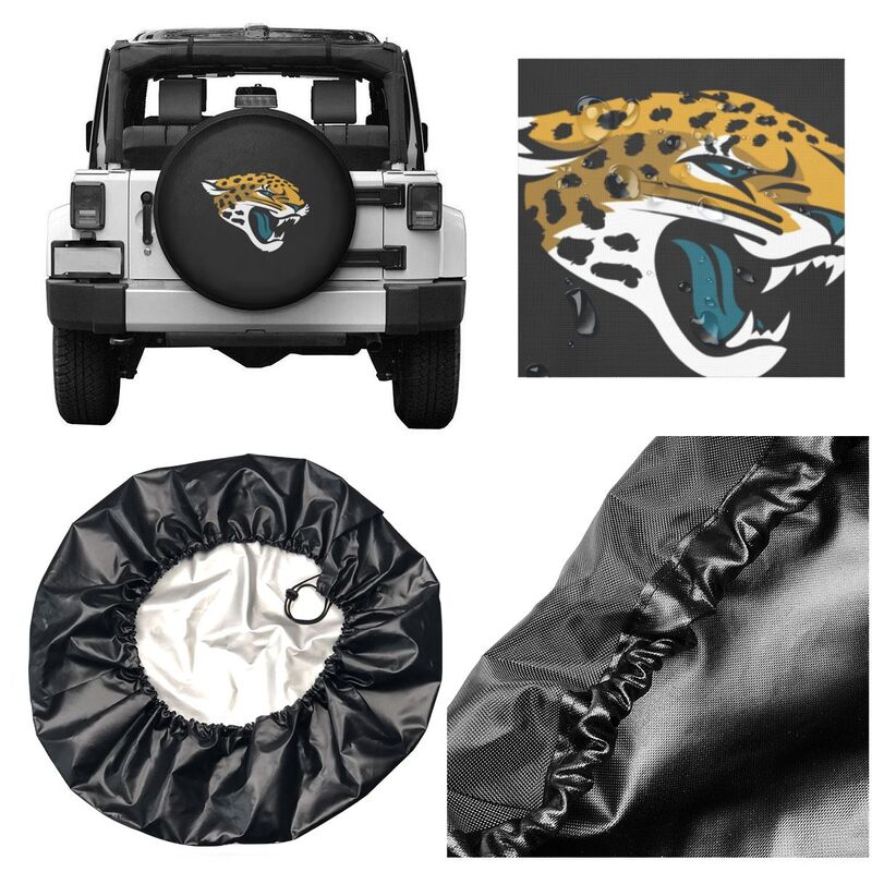 Jacksonville Jaguars Print tire protection covers car sunscreen tire protection covers