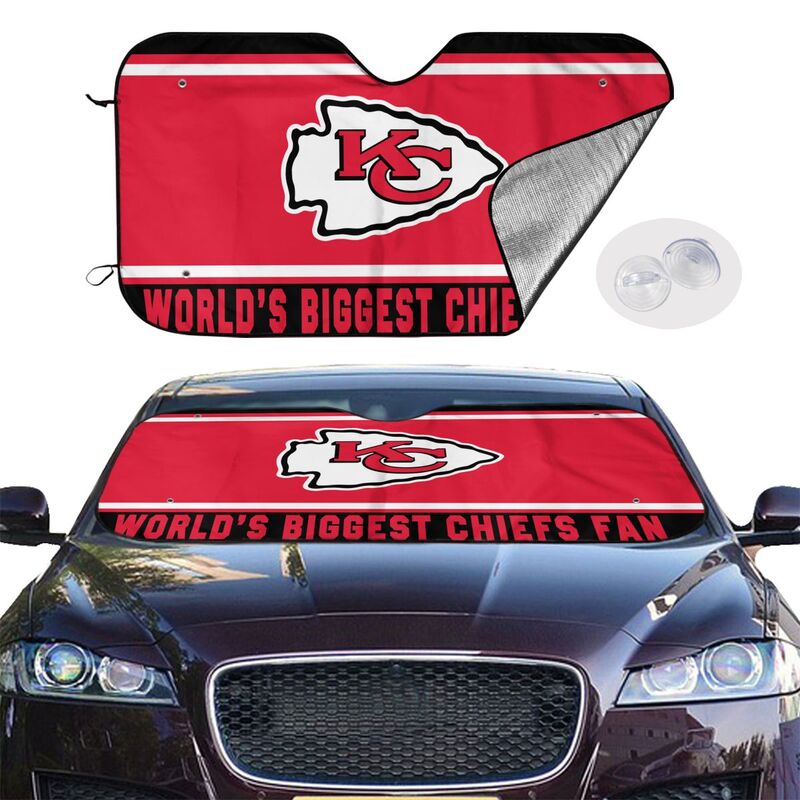 Kansas City Chiefs Printing is suitable for car front windshield sunshades Car windshield sunshades
