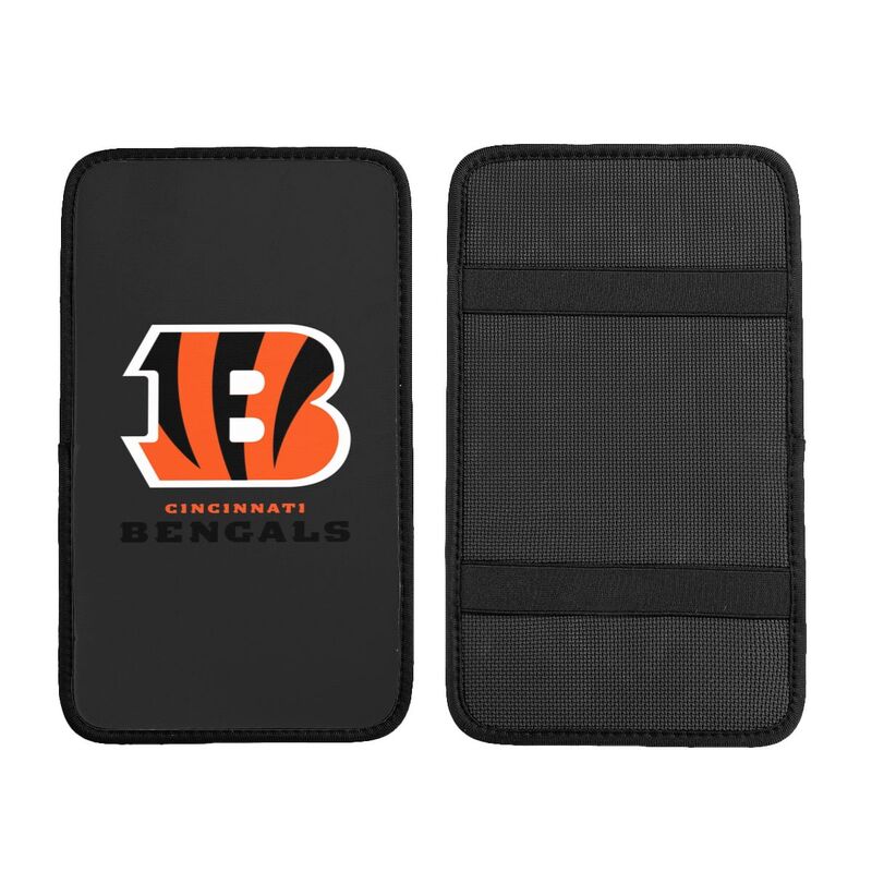 Car armrest box pad Cincinnati Bengals2 Printed central armrest box pad anti slip pad