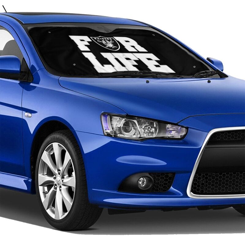 Las Vegas Raiders Printed car multi size front windshield sunshade car windshield sunshade
