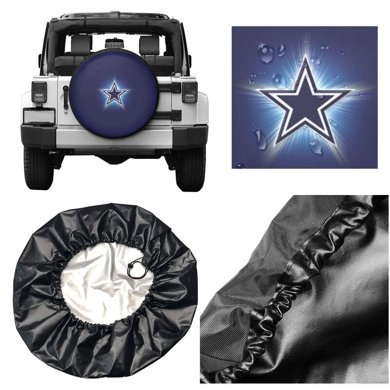 Dallas Cowboys 3 Print tire protection covers car sunscreen tire protection covers