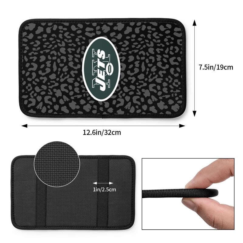 New York Jets 2 printed Car handrail box cushion Personalized car armrest cover
