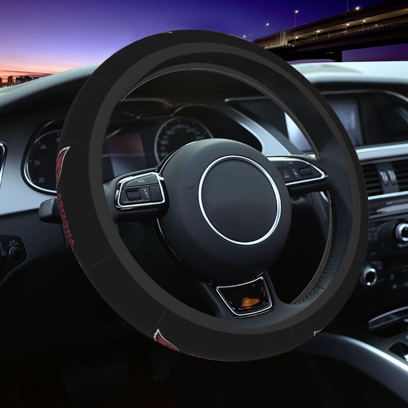 Arizona Cardinals 1 Printed breathable elastic steering wheel cover
