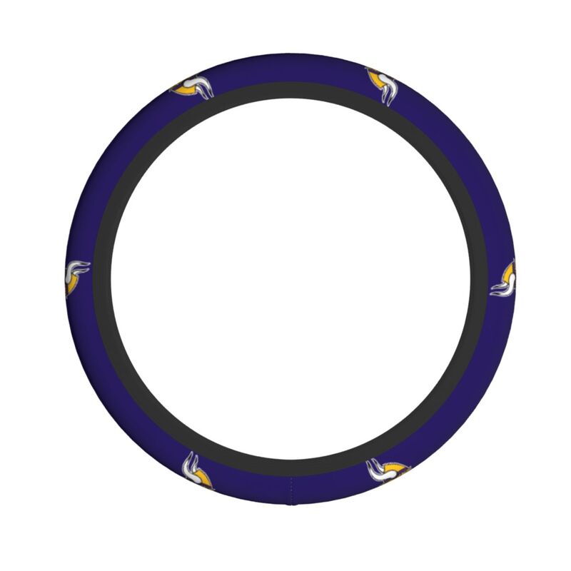 Minnesota Vikings Printed breathable elastic steering wheel protective cover