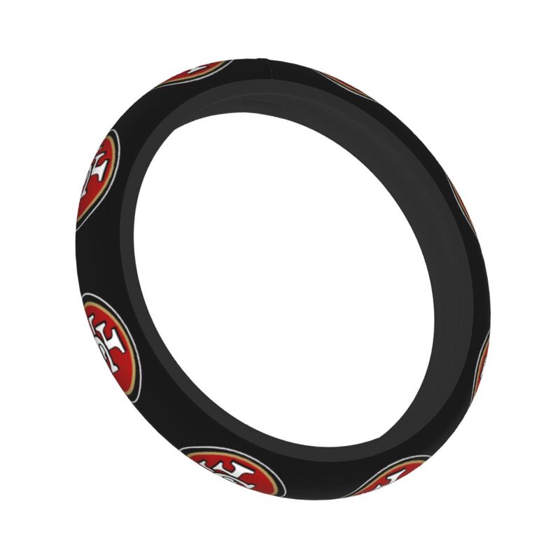 San Francisco 49ers Printed car protective cover elastic steering wheel cover