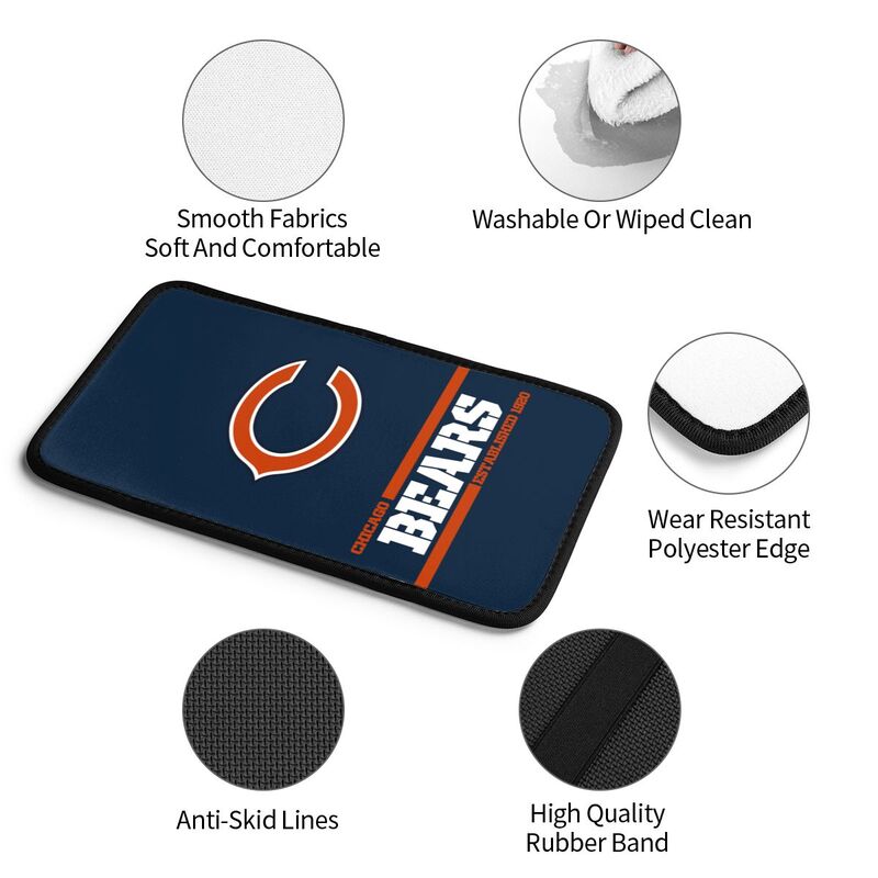 Chicago Bears Printed car armrest box pad Protective pad