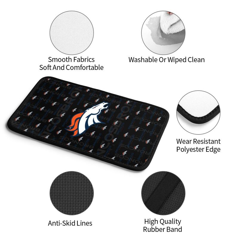 Denver Broncos printed Car handrail cushion Personalized car armrest cover