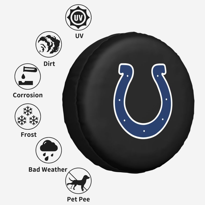 Indianapolis Colts Car tire protective cover waterproof and dustproof tire cover