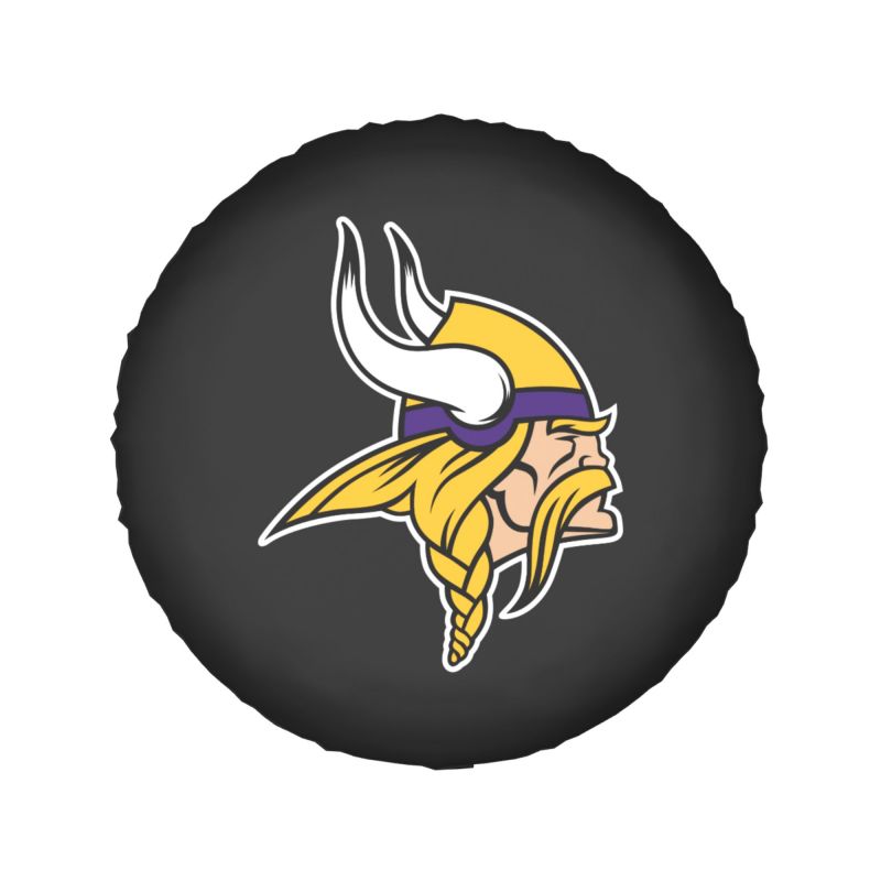 Minnesota Vikings Car tire protection cover spare tire waterproof and dustproof cover
