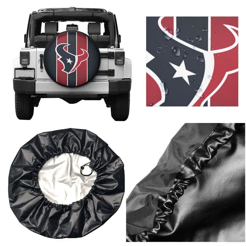 Houston Texans 2 Tyre protective cover car dustproof sunscreen tyre protective cover