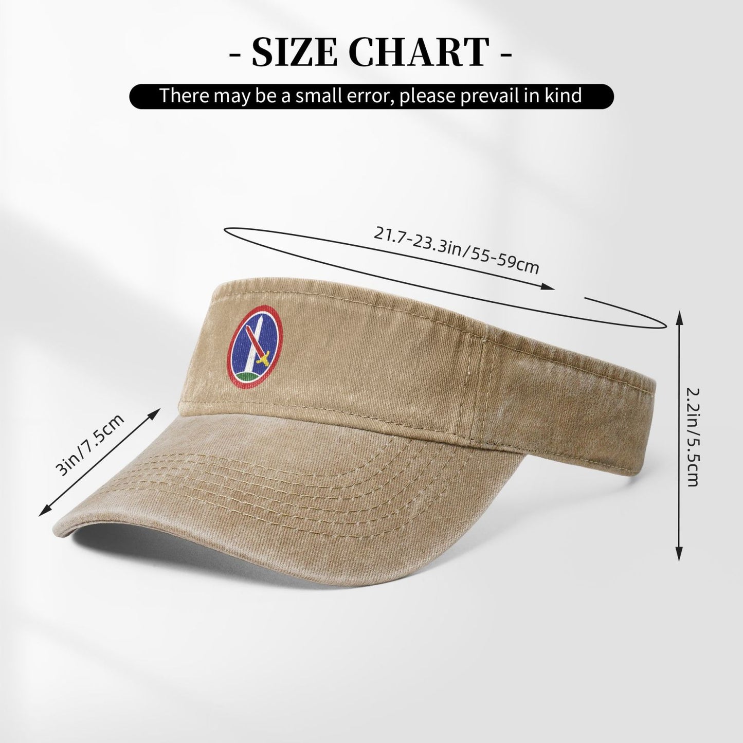 USA Military District Of Washington CSIB Printing adjustable Empty Top Baseball Sun Cap unisex outdoor sport hat veterans gift