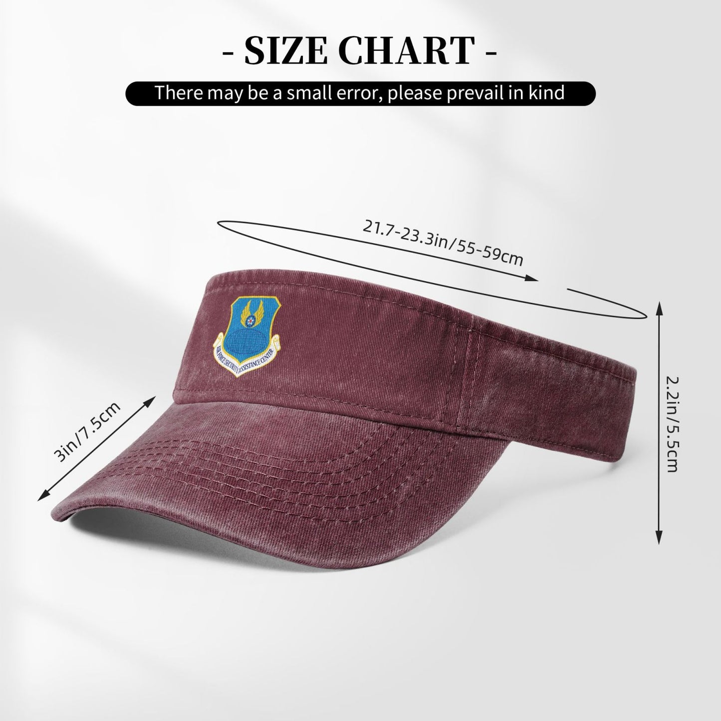 USAF-Security Assistance Center Printing adjustable Empty Top Baseball Sun Cap unisex outdoor sport hat veterans gift