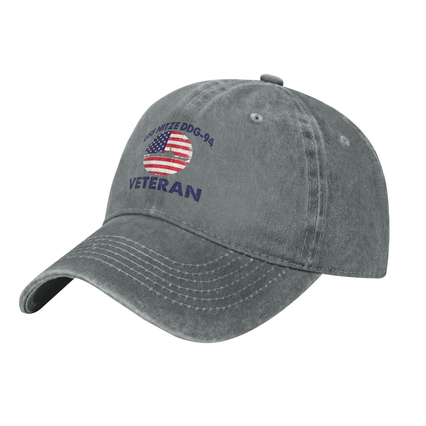 USS Nitze (DDG-94) print Unisex baseball cap adjustable sport hat veteran cap