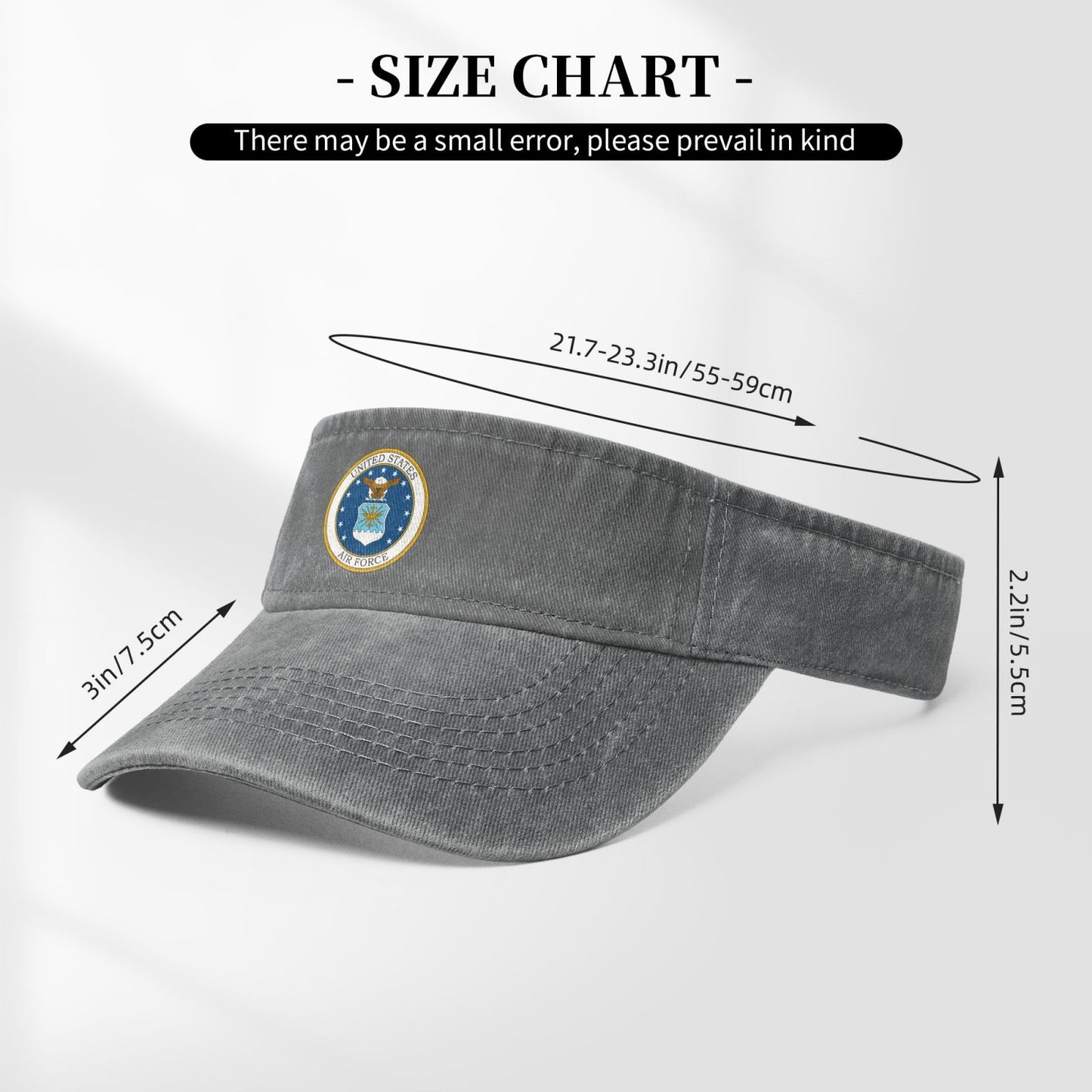Mark Of The United States Air Force Printing adjustable Empty Top Baseball Sun Cap unisex outdoor sport hat veterans gift