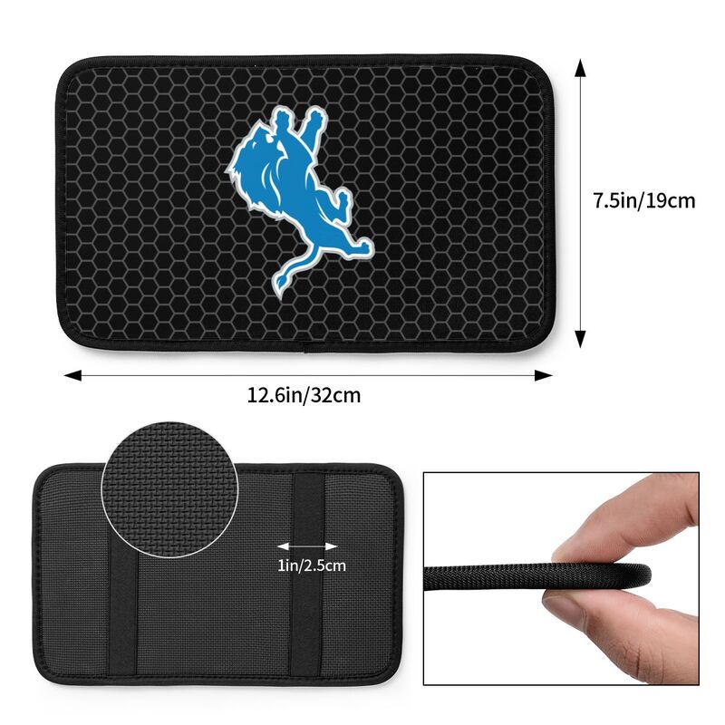 Detroit Lions Printed protective pad for car armrest box