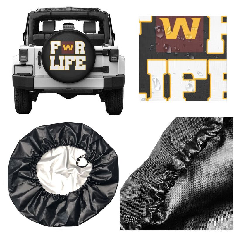 Washington Redskins Printing tire protection cover car spare tire dust protection cover