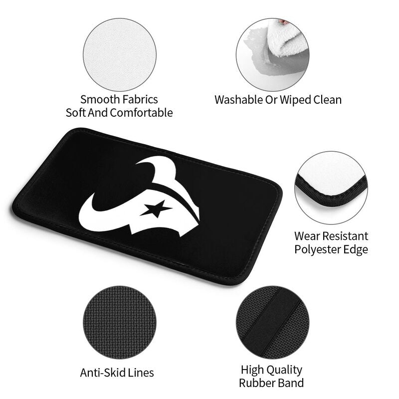 Car armrest box pad Houston Texans2 Printed central armrest box pad anti slip pad