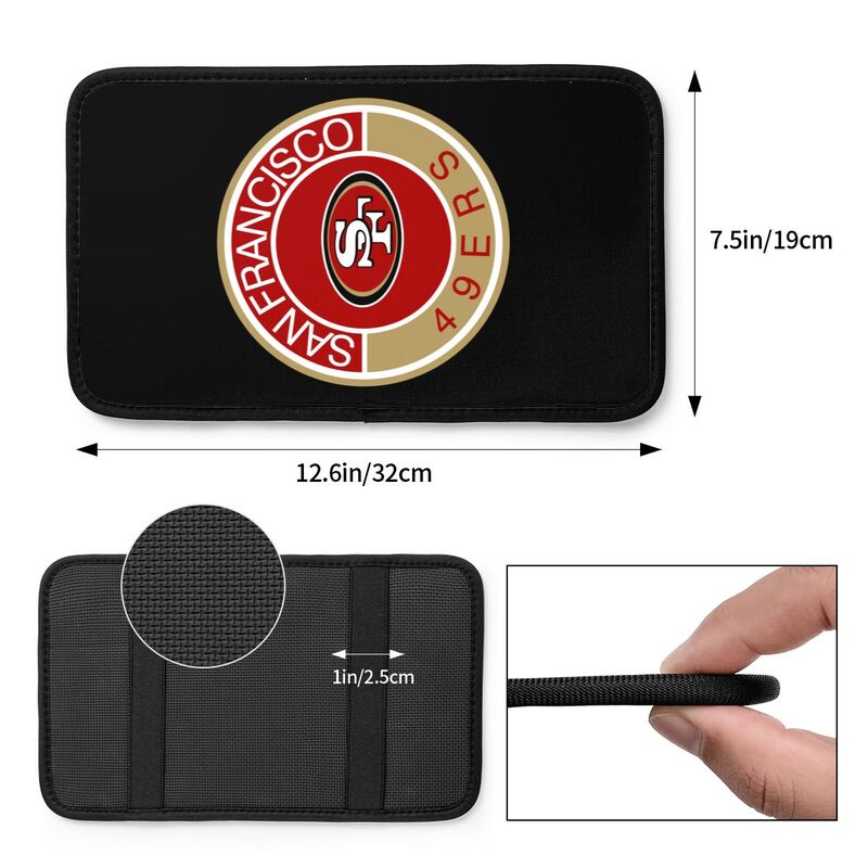 San Francisco 49ers print car armrest protective cover Car center console armrest pad