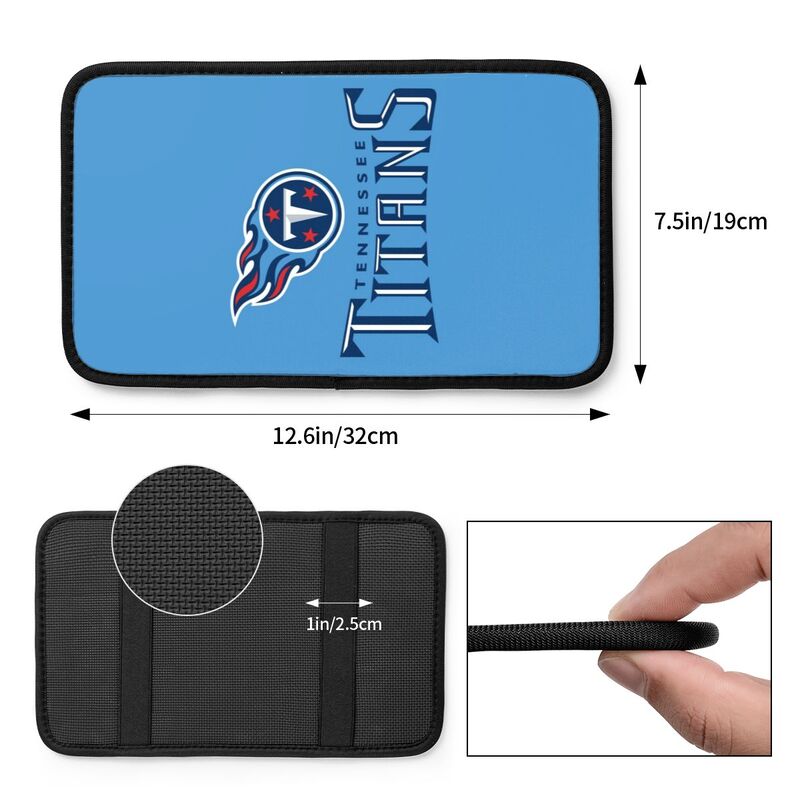 Tennessee Titans Printed car armrest box pad anti-abrasion pad