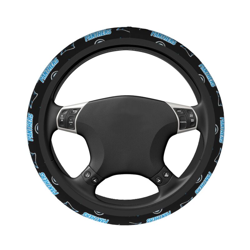 Carolina Panthers Printed car protective cover elastic steering wheel cover