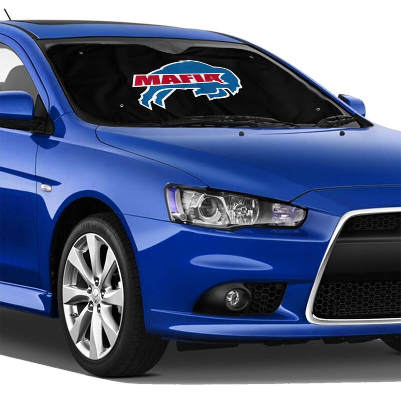 Buffalo Bills 3 Printed car multi size front windshield sunshade car windshield sunshade
