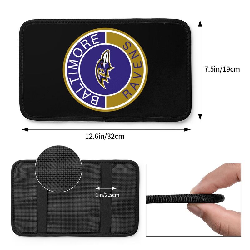 Baltimore Ravens print car armrest protective cover Car center console armrest pad