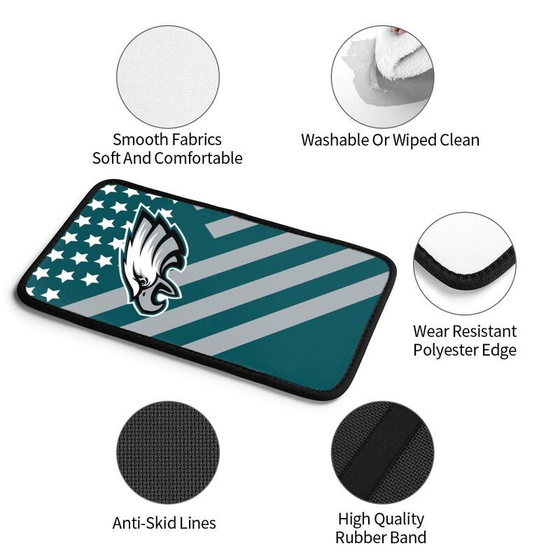 Car armrest box pad Philadelphia Eagles Printed central armrest box elbow pad