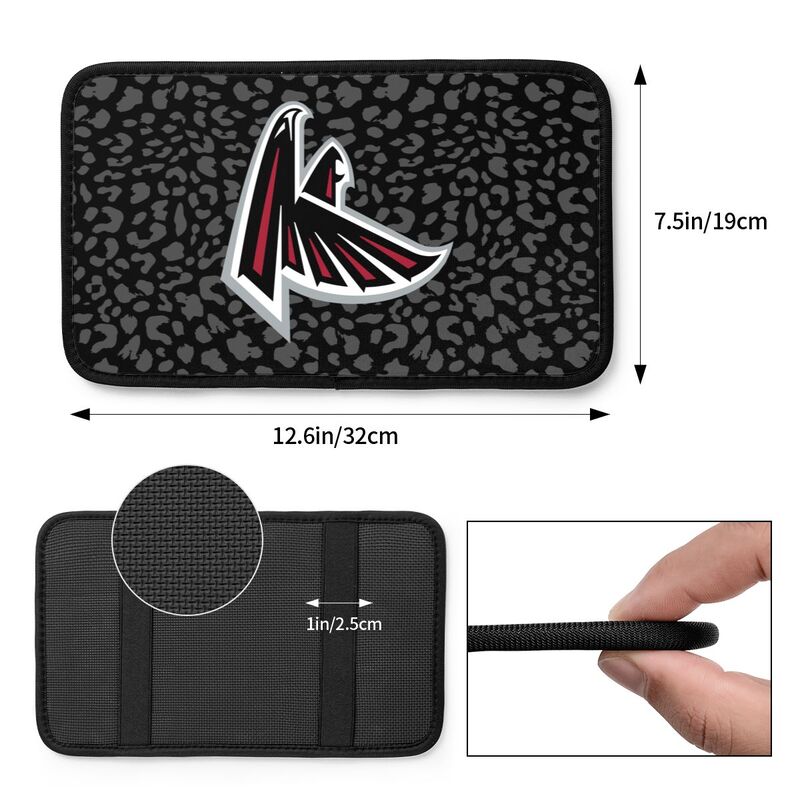 Atlanta Falcons print Car handrail box cushion Personalized car armrest cover