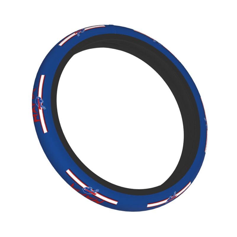 Buffalo Bills 3 Printed elastic steering wheel cover car steering wheel protective cover