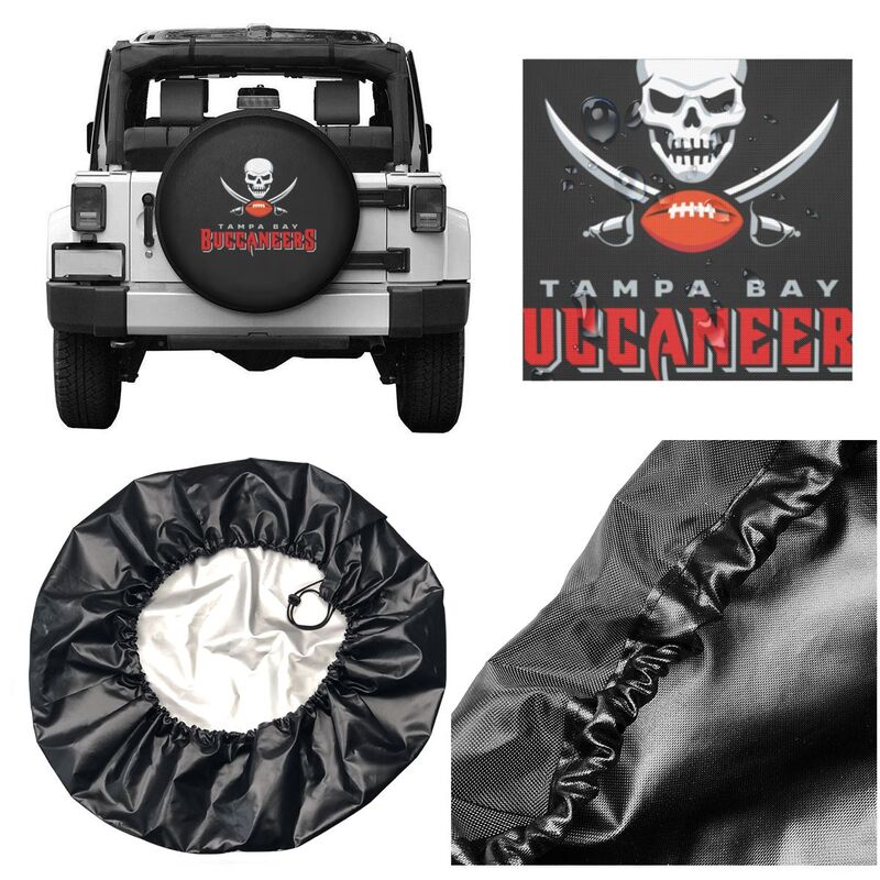 Tampa Bay Buccaneers 6 Printing tire protection cover car sun protection tire protection covers