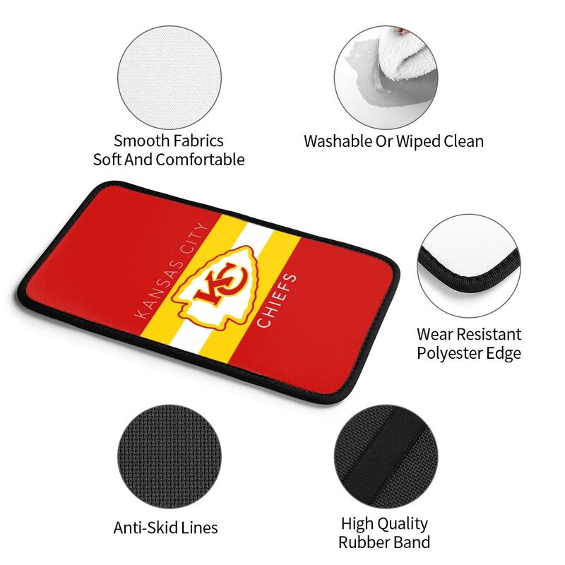 Kansas City Chiefs1 Printed car armrest box pad elbow protection pad